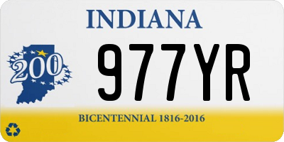 IN license plate 977YR