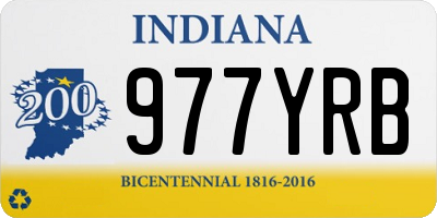 IN license plate 977YRB