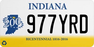 IN license plate 977YRD