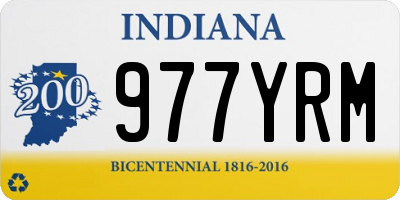 IN license plate 977YRM