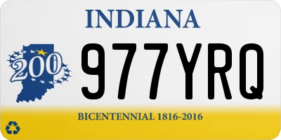 IN license plate 977YRQ