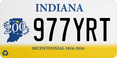 IN license plate 977YRT