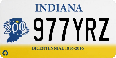 IN license plate 977YRZ