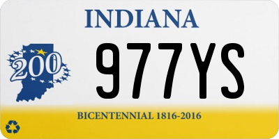 IN license plate 977YS