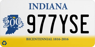 IN license plate 977YSE