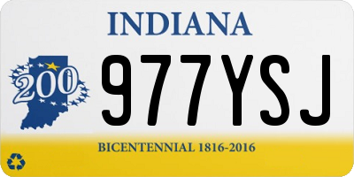 IN license plate 977YSJ