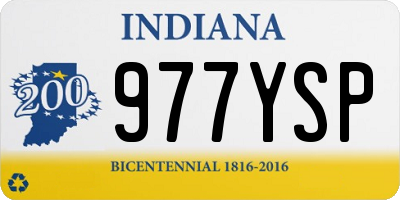 IN license plate 977YSP