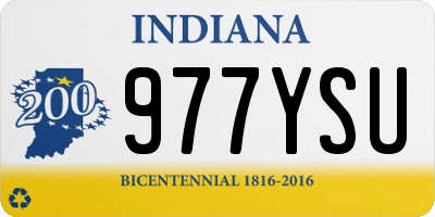 IN license plate 977YSU