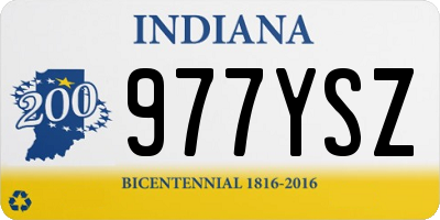 IN license plate 977YSZ