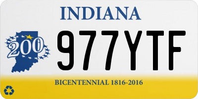 IN license plate 977YTF
