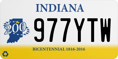IN license plate 977YTW