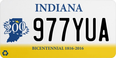 IN license plate 977YUA