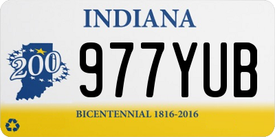 IN license plate 977YUB