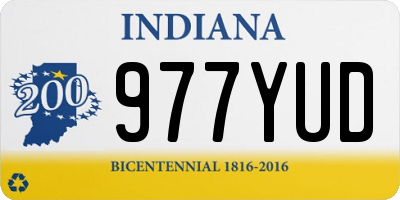 IN license plate 977YUD