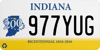 IN license plate 977YUG