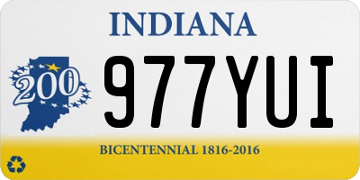 IN license plate 977YUI