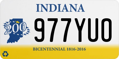 IN license plate 977YUO
