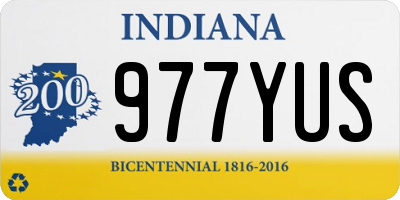 IN license plate 977YUS