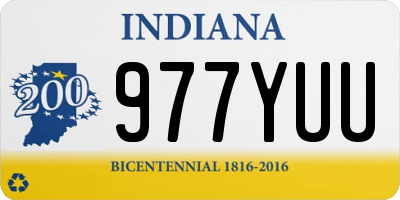 IN license plate 977YUU
