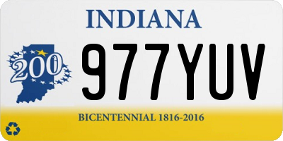 IN license plate 977YUV