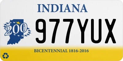 IN license plate 977YUX