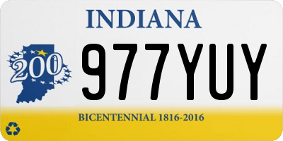 IN license plate 977YUY