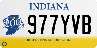 IN license plate 977YVB