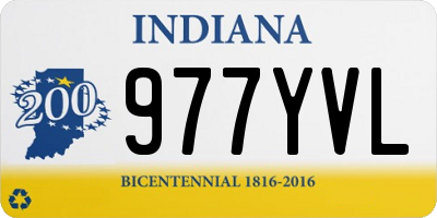 IN license plate 977YVL
