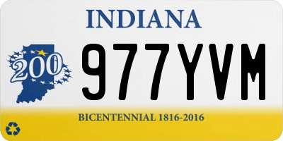 IN license plate 977YVM