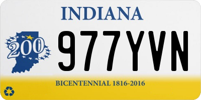 IN license plate 977YVN