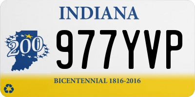 IN license plate 977YVP