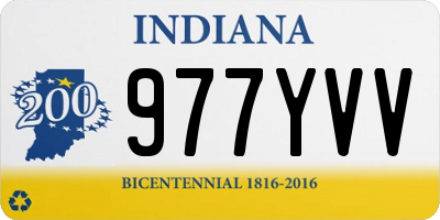 IN license plate 977YVV