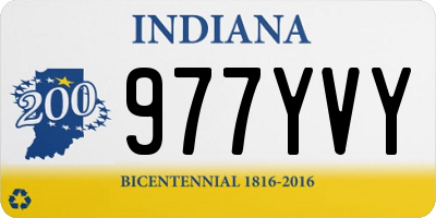 IN license plate 977YVY
