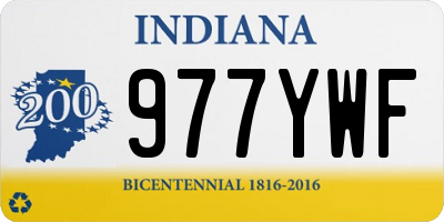 IN license plate 977YWF