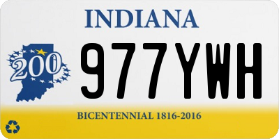 IN license plate 977YWH