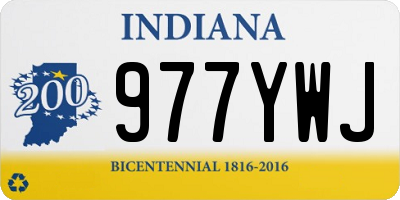 IN license plate 977YWJ