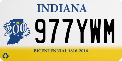 IN license plate 977YWM