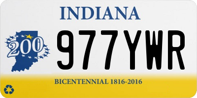 IN license plate 977YWR