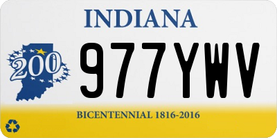 IN license plate 977YWV