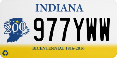 IN license plate 977YWW