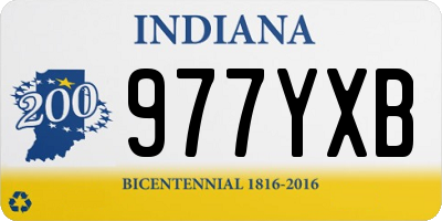 IN license plate 977YXB