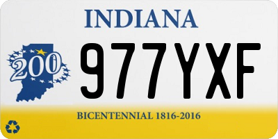 IN license plate 977YXF
