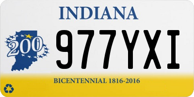 IN license plate 977YXI