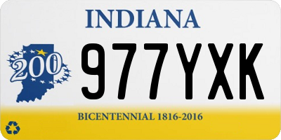 IN license plate 977YXK