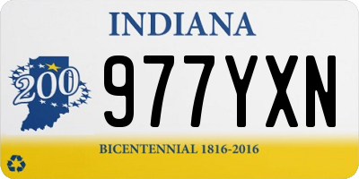IN license plate 977YXN