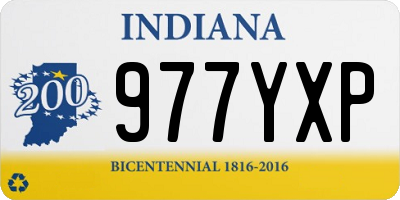 IN license plate 977YXP