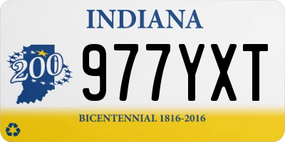 IN license plate 977YXT