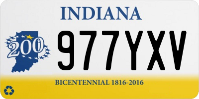 IN license plate 977YXV
