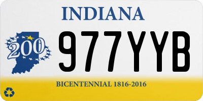 IN license plate 977YYB
