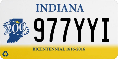 IN license plate 977YYI